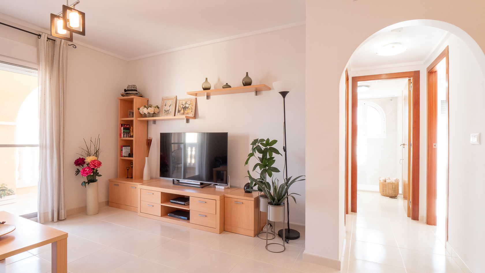 Bright living room at Casa Andrea